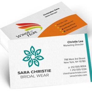 Linen White / Cream Visiting Cards