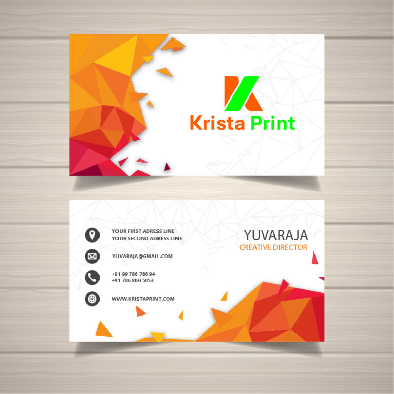 Rich white visiting cards with bright white finish, sharp print quality, and professional business card design