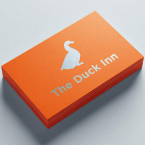 Silver Foil Visiting Cards