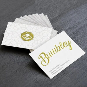 Raised Foil Visiting Cards