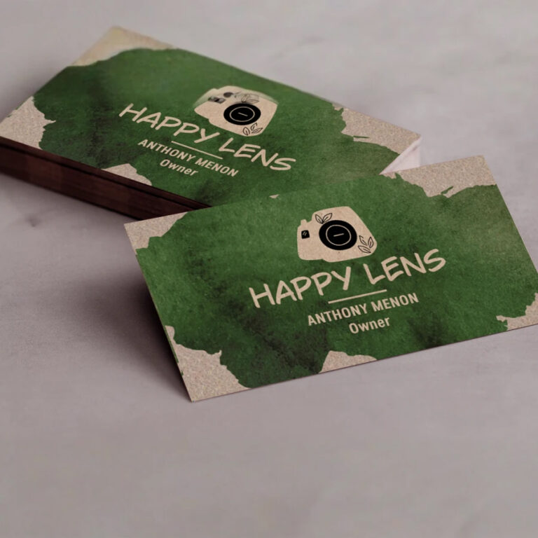 Eco Friendly Visiting Cards made from sustainable responsibly sourced materials