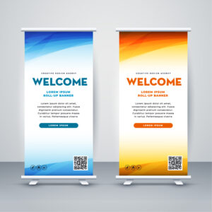 roll up banner printing high quality exhibition standee