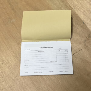 Cash Voucher printing with custom business payment and receipt voucher design